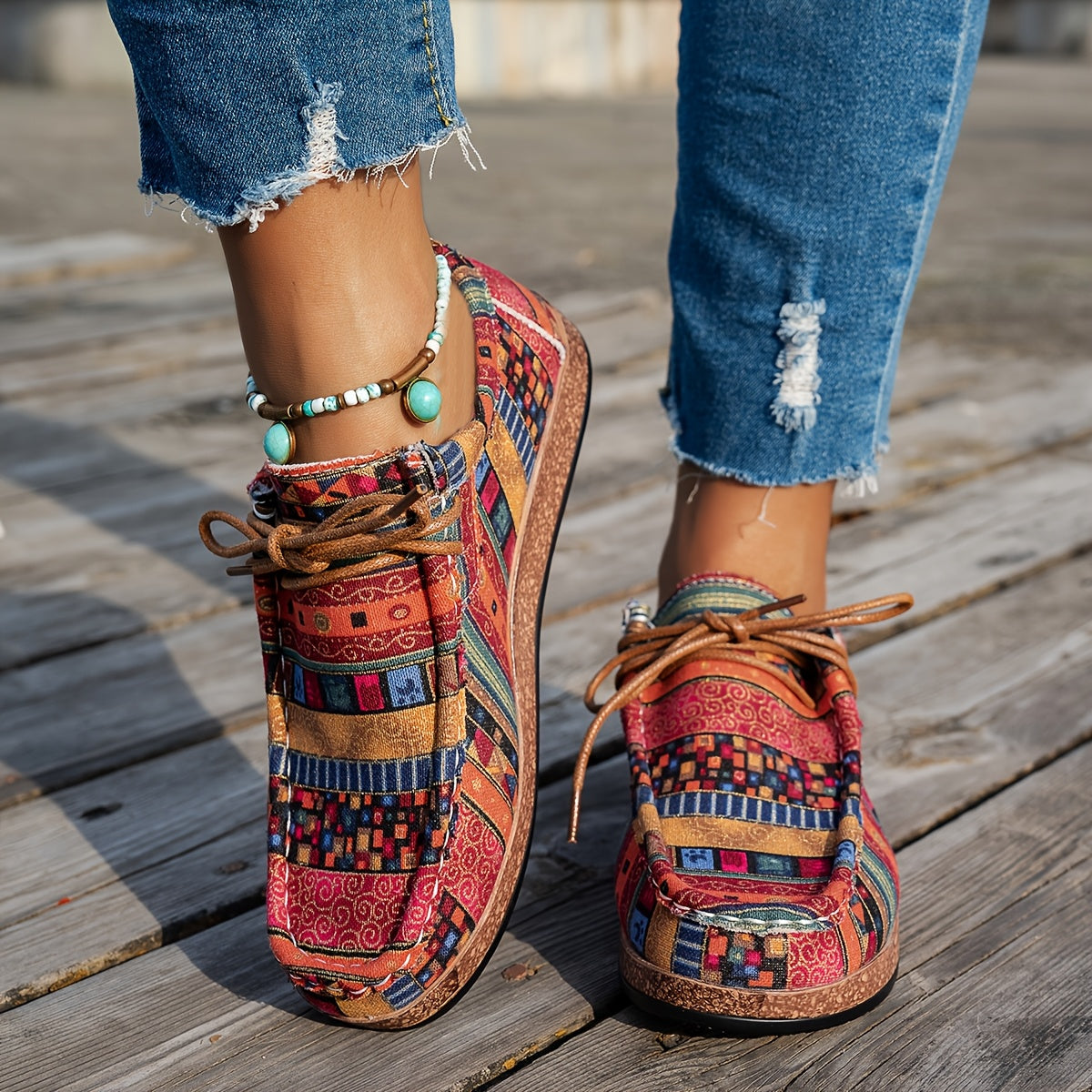 Arabella | Retro Patchwork Shoes