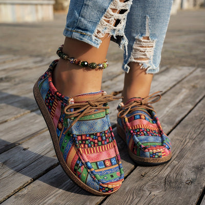 Arabella | Retro Patchwork Shoes