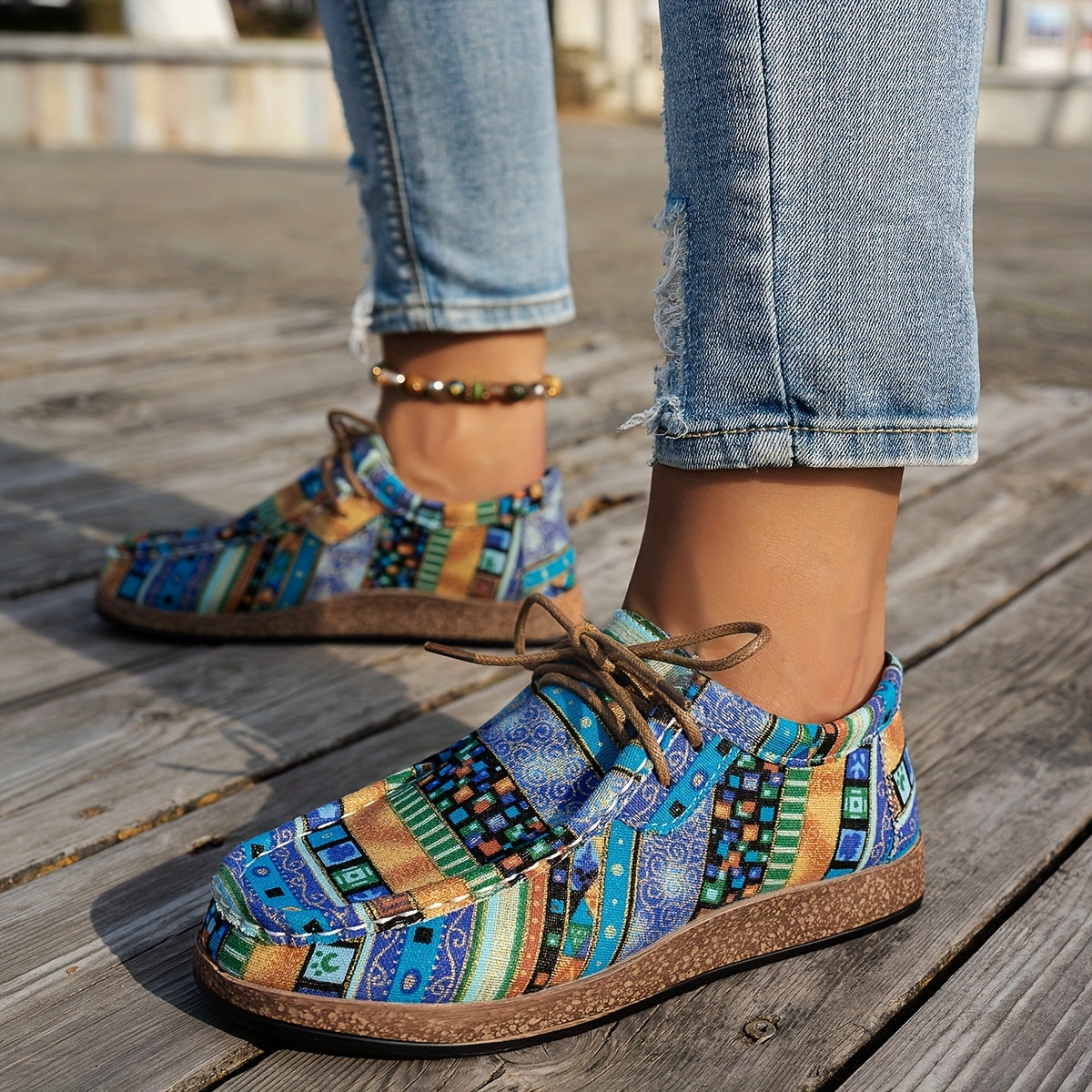 Arabella | Retro Patchwork Shoes