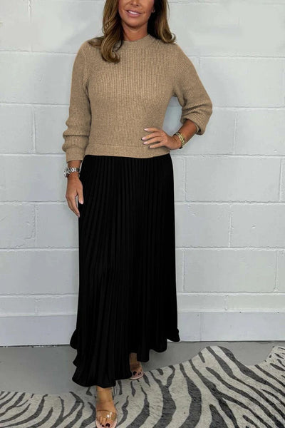 Amara™ | Pleated Knit Dress