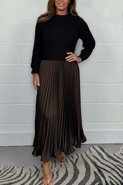 Amara™ | Pleated Knit Dress
