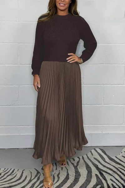 Amara™ | Pleated Knit Dress