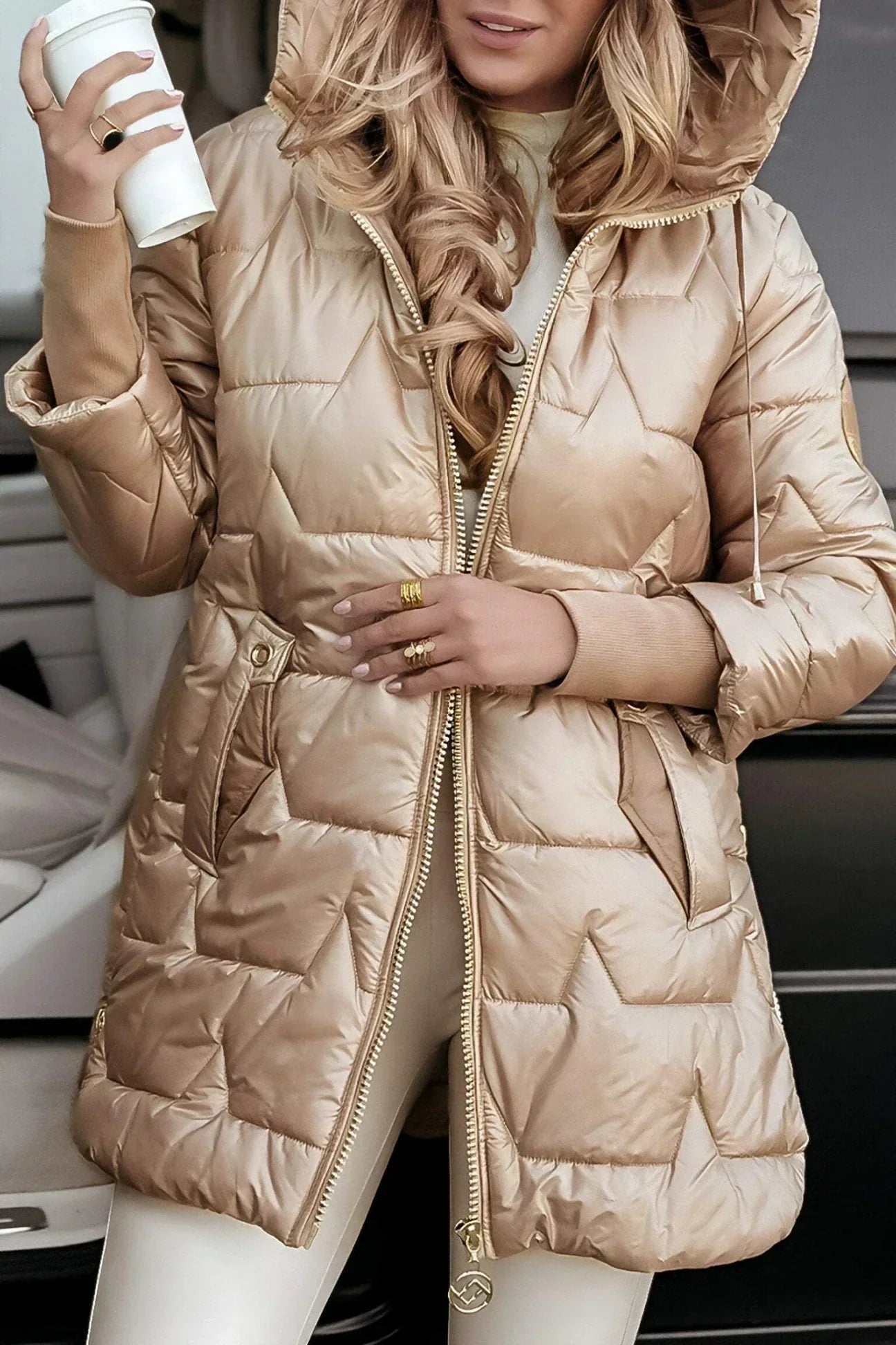 Isolde | Long Quilted Jacket
