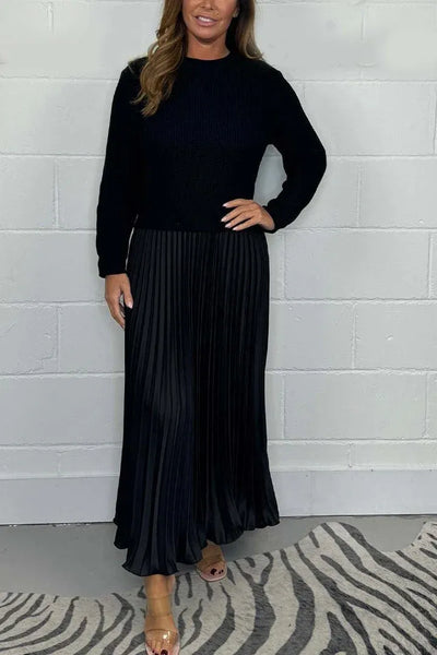 Amara™ | Pleated Knit Dress