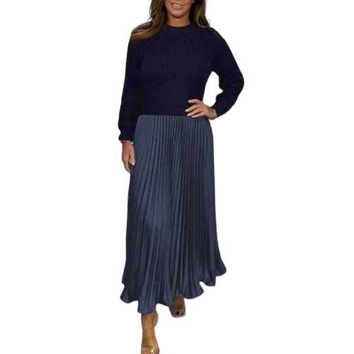 Amara™ | Pleated Knit Dress